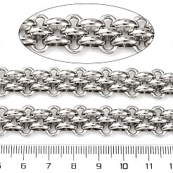 304 Stainless Steel Woven Link Chains&nbsp;CHS-S012-02P