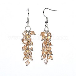 Glass Dangle Earrings&nbsp;EJEW-JE03094-03
