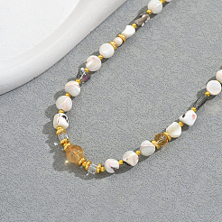 Elegant Natural Shell Nuggets Beaded Necklaces for Women&nbsp;ZE2381