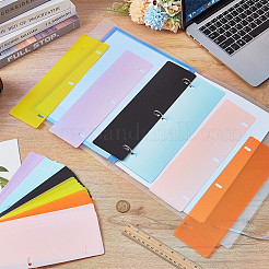 30Pcs 6 Colors Plastic Binder Dividers&nbsp;DIY-FG0008-34