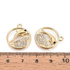 Alloy Rhinestone Pendants&nbsp;FIND-N008-09KCG