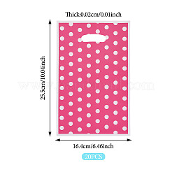 Polka Dot PET Plastic Packing Bags with Die Cut Hole Handle&nbsp;ABAG-TADJ0002-001B
