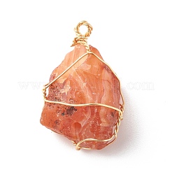 Rough Raw Natural Carnelian Pendants&nbsp;PALLOY-JF01219
