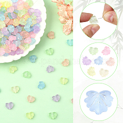 300Pcs Transparent Frosted Acrylic Beads&nbsp;OACR-SC0002-67