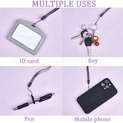 60Pcs Silicone Rings with 5 Strands Adjustable Necklace Lanyard Anti-Lost Pendant Holder&nbsp;MOBA-CP0001-01