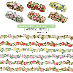 6 Yards 6 Colors Polyester Lace Trim&nbsp;OCOR-PH0001-61