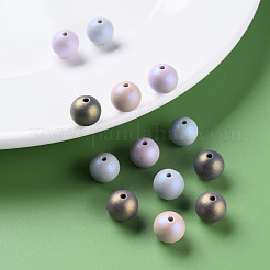 Spray Painted Acrylic Beads&nbsp;MACR-S373-43J