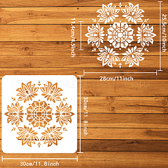 PET Hollow Out Drawing Painting Stencils&nbsp;DIY-WH0391-0782