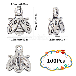 100Pcs Tibetan Style Alloy Charms&nbsp;TIBE-SC0001-92