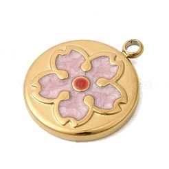 304 Stainless Steel Enamel Pendants&nbsp;STAS-B128-99G-A01