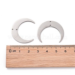 Non-Tarnish 201 Stainless Steel 2-Loop Link Pendants&nbsp;STAS-N090-LA038