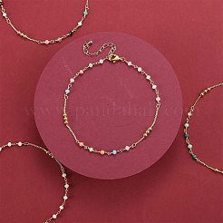 Handmade Glass Beads Anklets&nbsp;AJEW-SZ0001-81