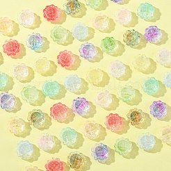 100Pcs Transparent Spray Painted Glass Beads&nbsp;GLAA-CJ0002-26