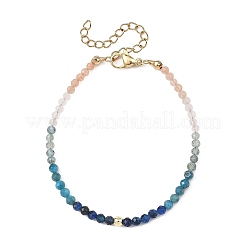 Natural Apatite & Kyanite & Sunstone & Rose Quartz & Non-magnetic Synthetic Hematite Beaded Bracelets for Women&nbsp;BJEW-JB14094-02