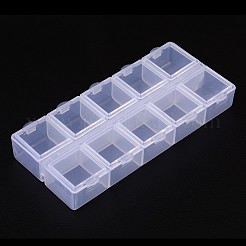 Cuboid Plastic Bead Containers&nbsp;CON-N007-02