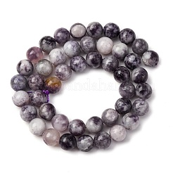 Natural Lepidolite Beads Strands&nbsp;X-G-G284-A02-8mm