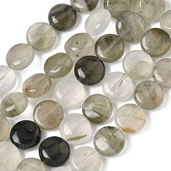 Natural Green Rutilated Quartz Beads Strands&nbsp;G-F790-H01-03