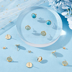 50Pcs 304 Stainless Steel Stud Earring Settings&nbsp;STAS-BBC0001-67