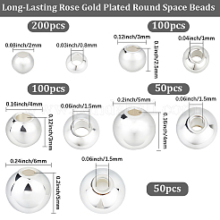 500Pcs 5 Styles Rack Plating Brass Beads&nbsp;KK-BBC0023-24S