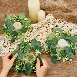 8Pcs Cloth with PE Plastic Garland for Candle&nbsp;HJEW-OC00310