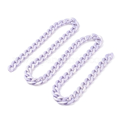 Spray Painted Acrylic Curb Chains&nbsp;AJEW-JB01085