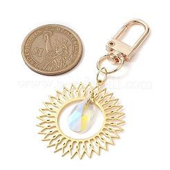 Flower 201 Stainless Steel Pendant Decorations&nbsp;HJEW-TA00153