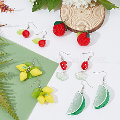 DIY fruits Theme Dangle Earring Making Kits&nbsp;DIY-SC0001-16
