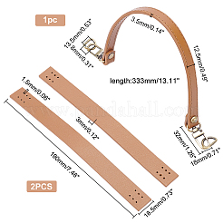 Leather with Alloy Chain Bag Strap&nbsp;FIND-WR0003-88