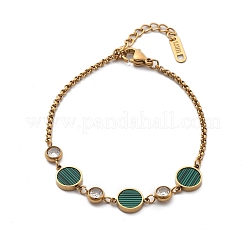 Ion Plating(IP) 304 Stainless Steel Link Bracelets&nbsp;BJEW-P345-10G-04