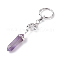 Natural Amethyst Keychain&nbsp;KEYC-JKC00290