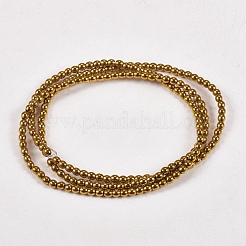 Electroplate Non-magnetic Synthetic Hematite Beads Strands&nbsp;G-J169A-2mm-04