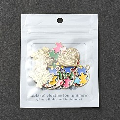 10Pcs 5 Styles Alloy Enamel Pendants&nbsp;ENAM-YW0003-87