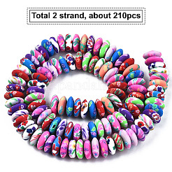 2 Strands Handmade Polymer Clay Beads&nbsp;CLAY-SC0001-43