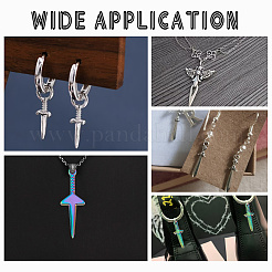 16Pcs 4 Style Stainless Steel Pendants&nbsp;STAS-AR0001-78