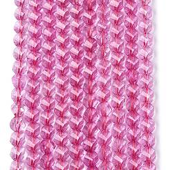 Crackle Transparent Glass Beads Strands&nbsp;GLAA-N068-02A-07