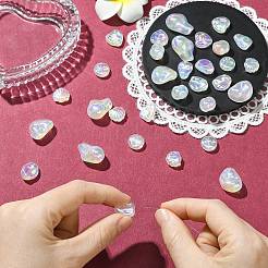32Pcs 8 Styles UV Plating Opaque Acrylic Beads&nbsp;OACR-CJ0002-77