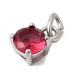 12Pcs Birthstone Theme 304 Stainless Steel Charms&nbsp;STAS-B128-60P
