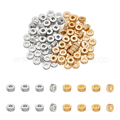 100Pcs 2 Colors 201 Stainless Steel Spacer Beads&nbsp;STAS-UN0059-58