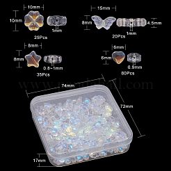 4 Style Electroplate Glass Beads&nbsp;GLAA-YW0001-28