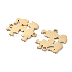 Ion Plating(IP) 304 Stainless Steel Connector Charms&nbsp;STAS-P332-08G