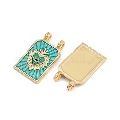 Brass Enamel Pendants&nbsp;KK-B157-28G
