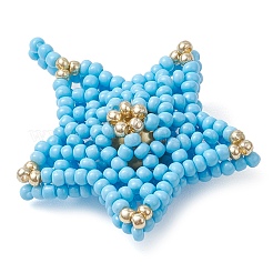 Beaded Star Charms&nbsp;PALLOY-MZ00451-02
