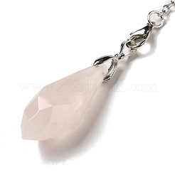 Natural Rose Quartz Dowsing Pendulum Big Pendants&nbsp;G-H286-03P-03
