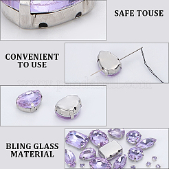 156Pcs 7 Styles Sew on Rhinestone&nbsp;DIY-SP0007-30G