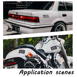 Aluminum & Acrylic Adhesive Sticker Car Stickers&nbsp;DIY-FH0004-26