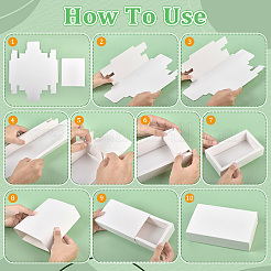 70Pcs Foldable Paper Drawer Boxes&nbsp;CON-WA0001-20