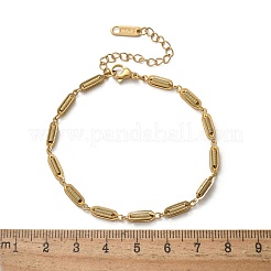 304 Stainless Steel Spring Oval Link Chain Bracelets for Women Men&nbsp;BJEW-S164-01G