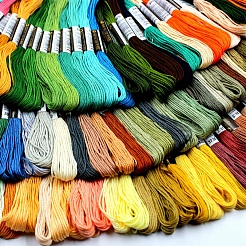 50 Skeins 50 Colors 6-Ply Polycotton Embroidery Floss&nbsp;PW-WG50154-01