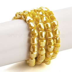 Electroplate Glass Beads Strands&nbsp;EGLA-D030-P4mm-B01