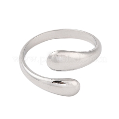 Non-Tarnish 304 Stainless Steel Open Cuff Ring for Women&nbsp;STAS-S125-12P